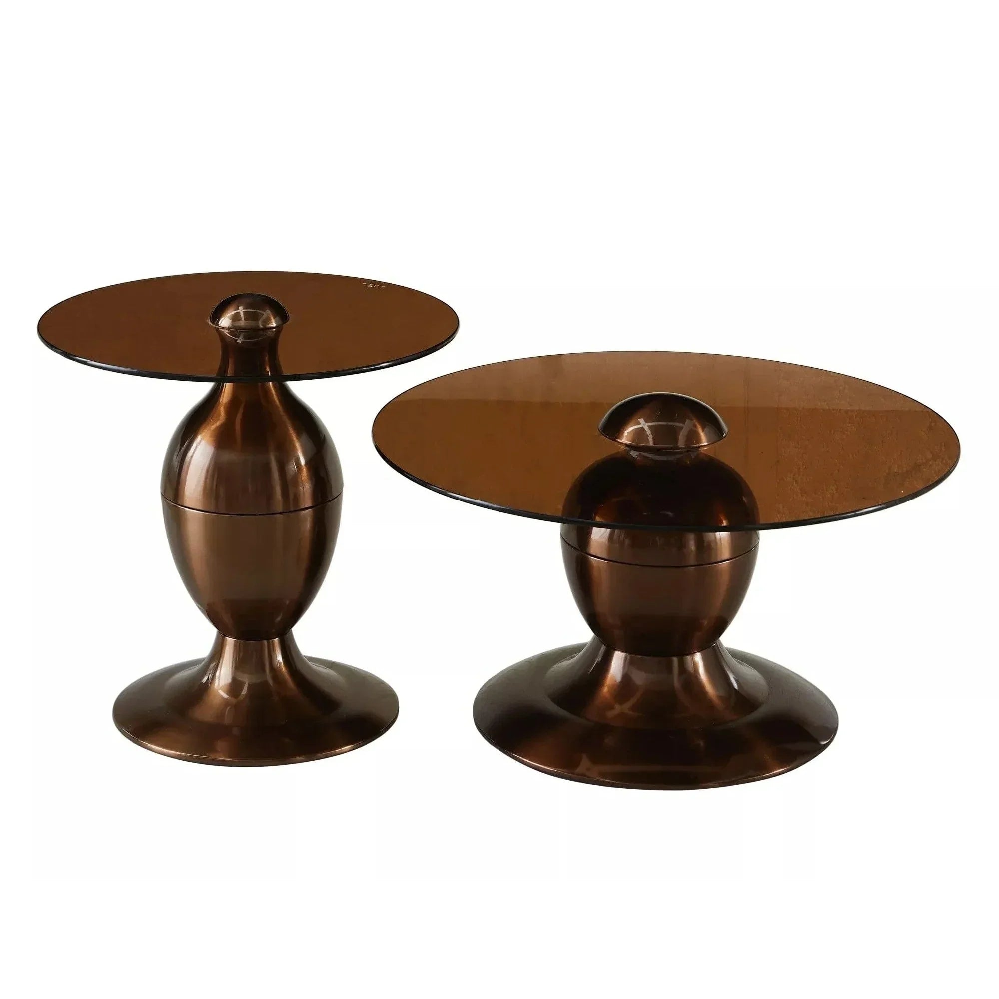 Set 2 masute DETROIT OCN-39284, maro/cupru