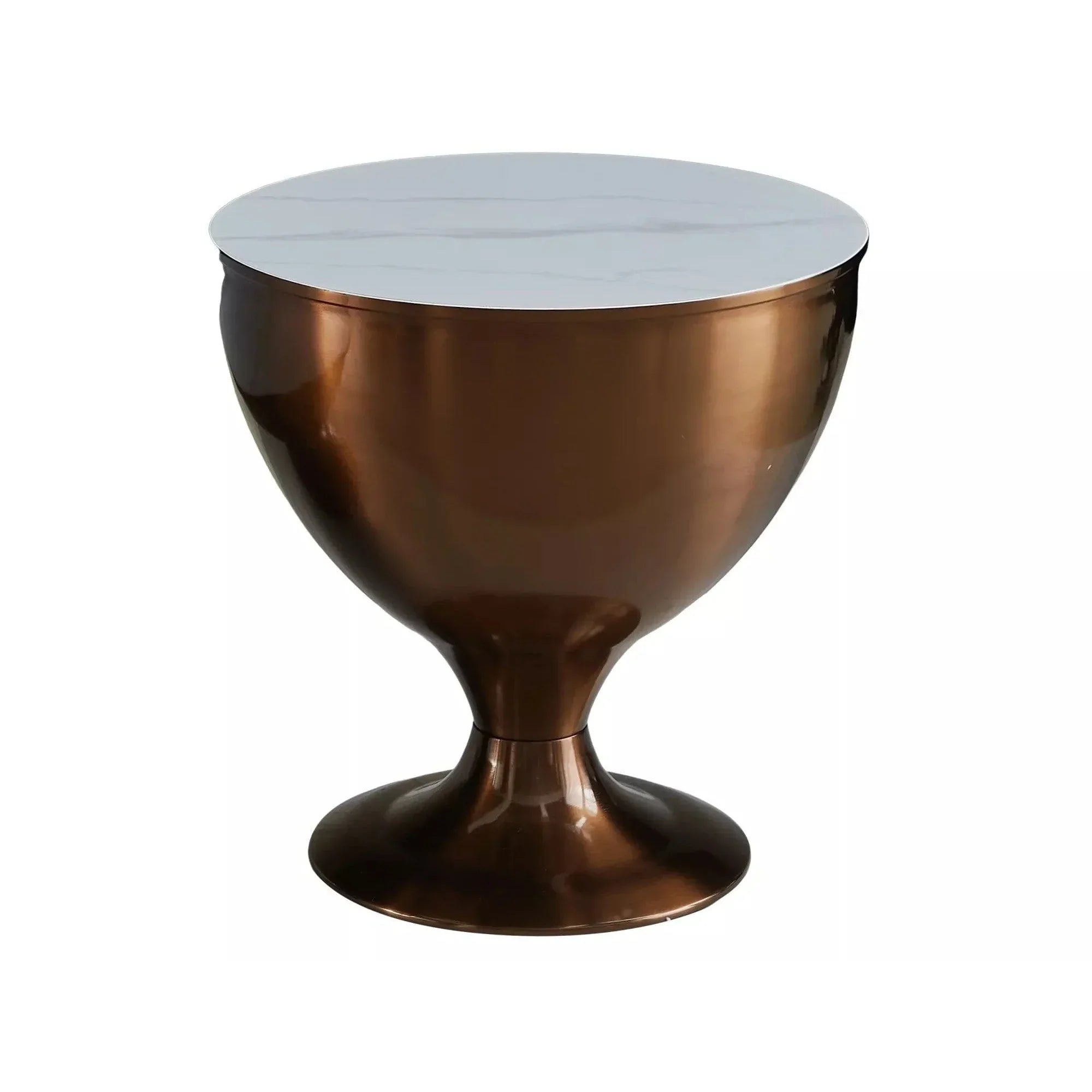 Set 2 masute DETROIT OCN-39294, alb/cupru