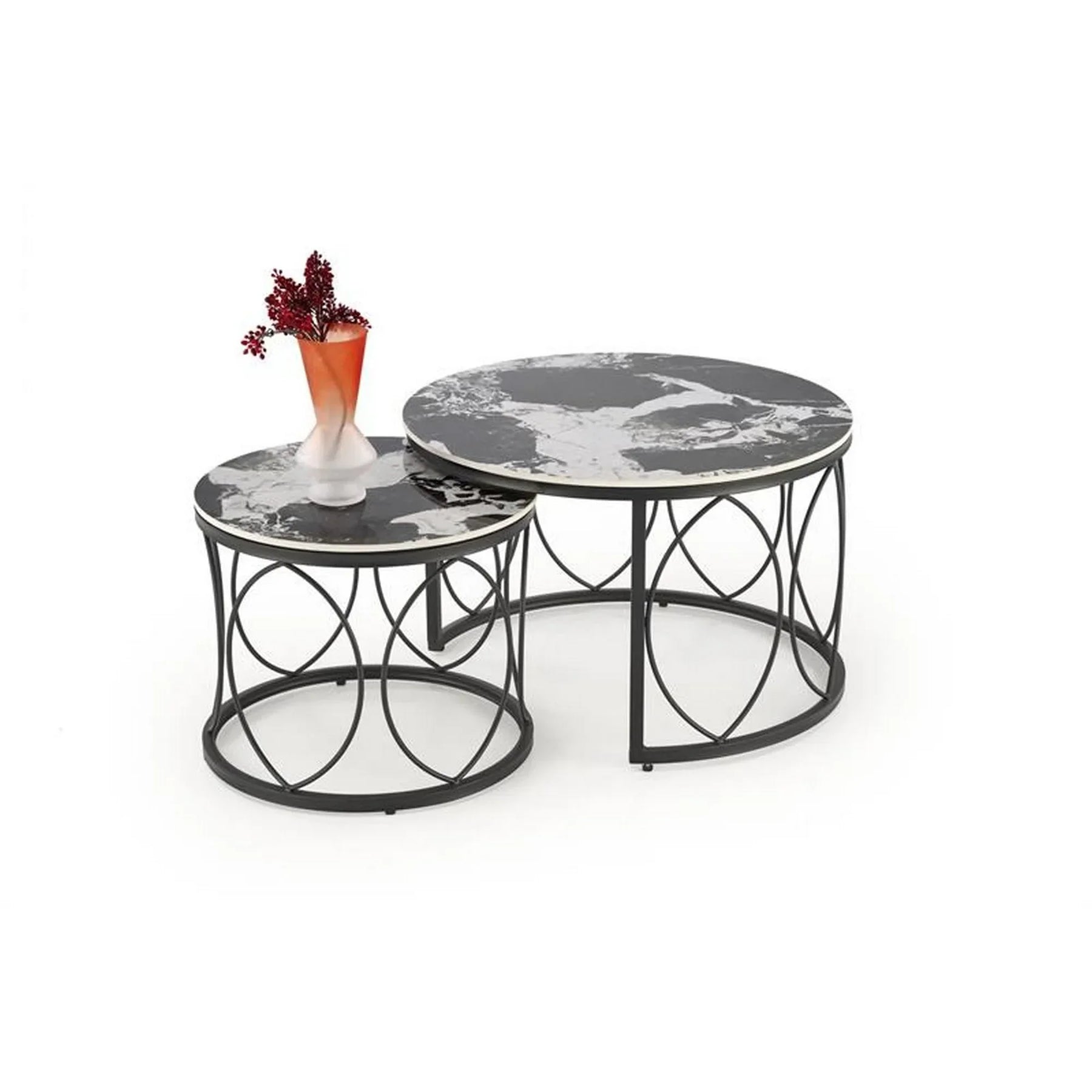 Set 2 masute HOUSTON OCN-37241, negru