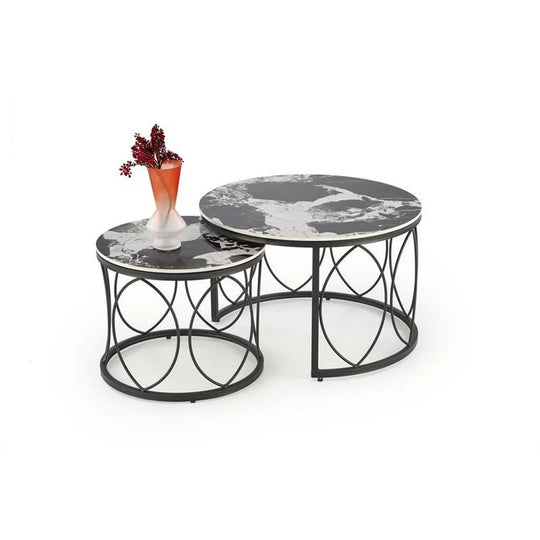 Set 2 masute HOUSTON OCN-37241, negru