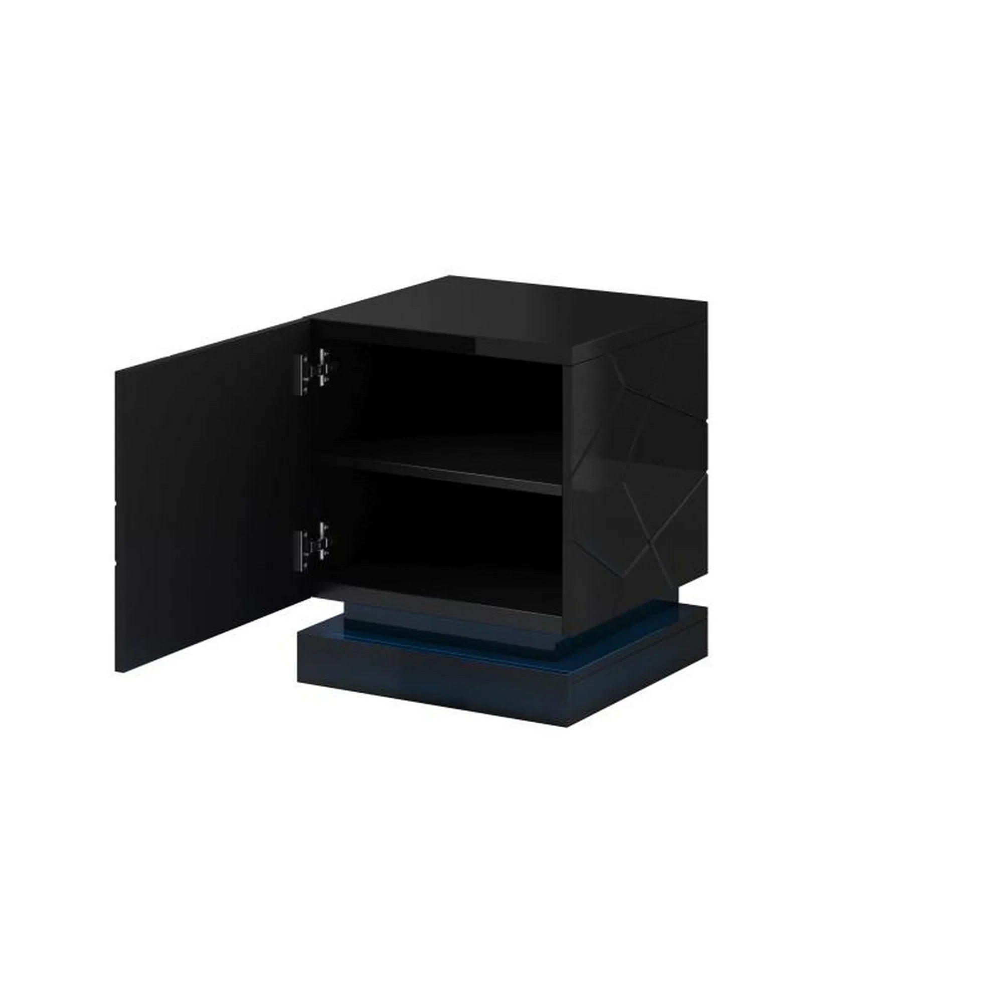 Set 2 noptiere HOUSTON OCN-37006, negru