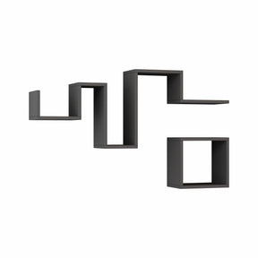 Rafturi moderne gri antracit, ideale pentru living sau birou – primabucata