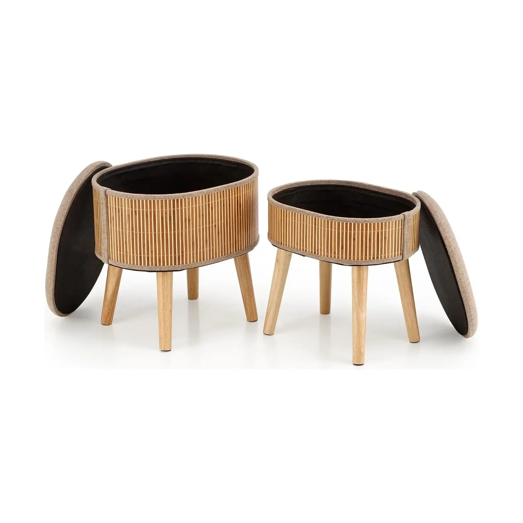 Set 2 taburete HOUSTON OCN-35834, bej