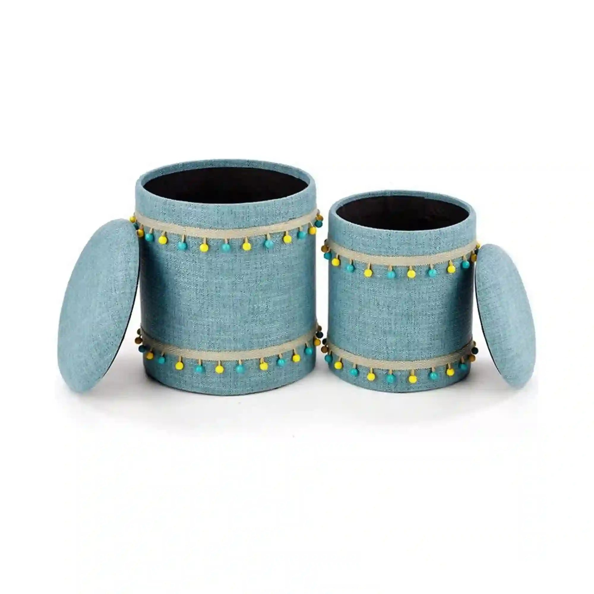 Set 2 taburete HOUSTON OCN-35842, albastru deschis