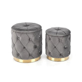 Set 2 taburete HOUSTON OCN-35844, gri