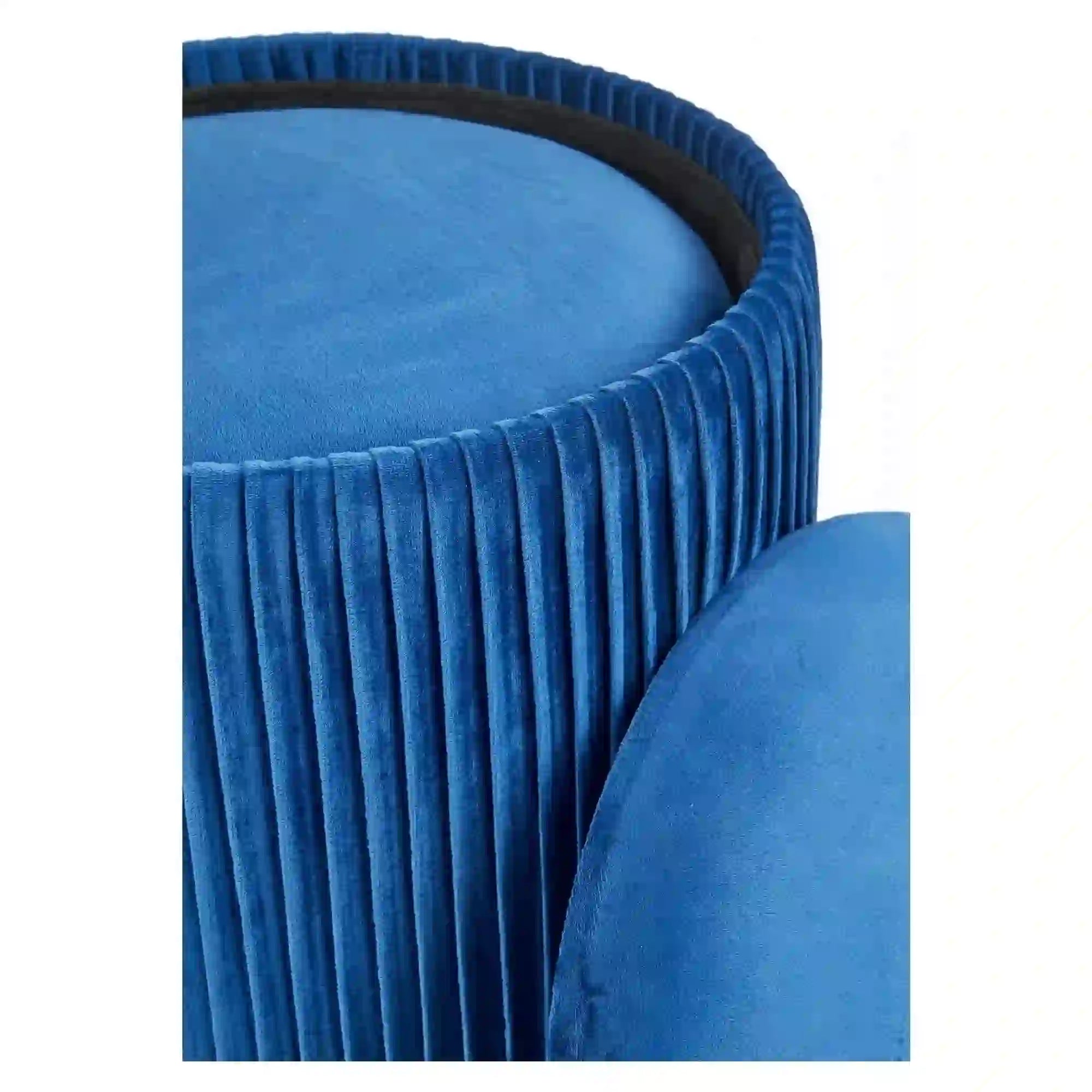 Set 2 taburete HOUSTON OCN-35848, albastru marin