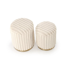 Set 2 taburete HOUSTON OCN-35854, crem