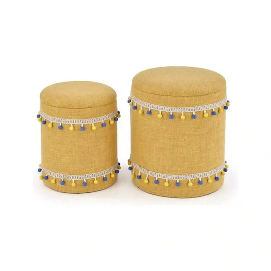 Set 2 taburete HOUSTON OCN-35855, galben