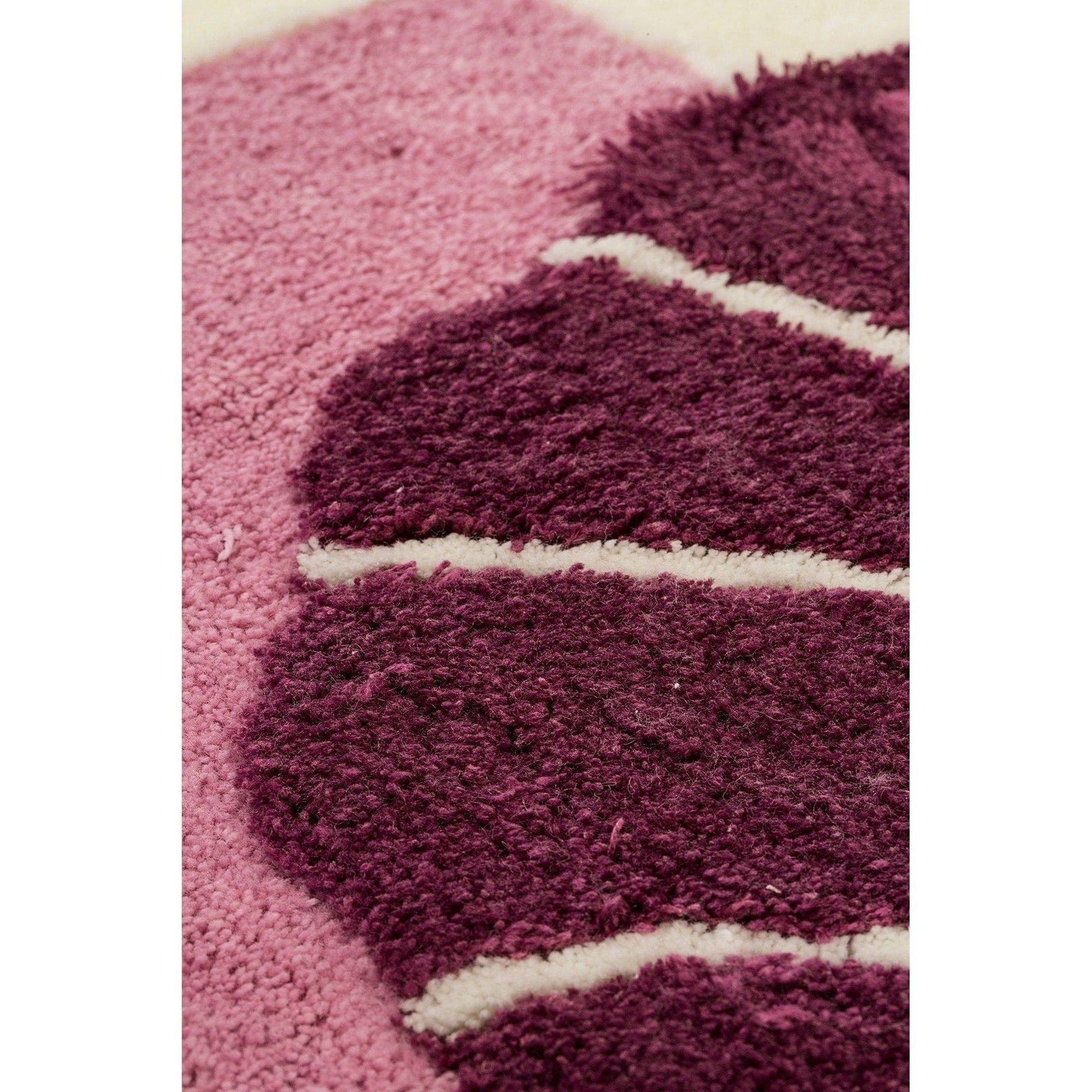 Set 3 covorase de baie, forma dreptunghiulara, mov/crem, acril