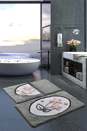 Set 3 covorase baie AMSTERDAM OCN-33909, gri