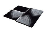 Set 3 covorase baie AMSTERDAM OCN-33911, negru/gri