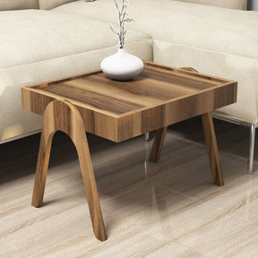 Masă de cafea din nuc, cu design modern, ideală pentru living – primabucata