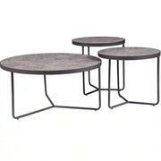 Set 3 masute DETROIT OCN-39062, gri/negru