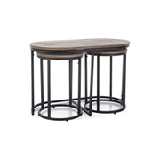 Set 3 masute DETROIT OCN-39211, nuc/negru