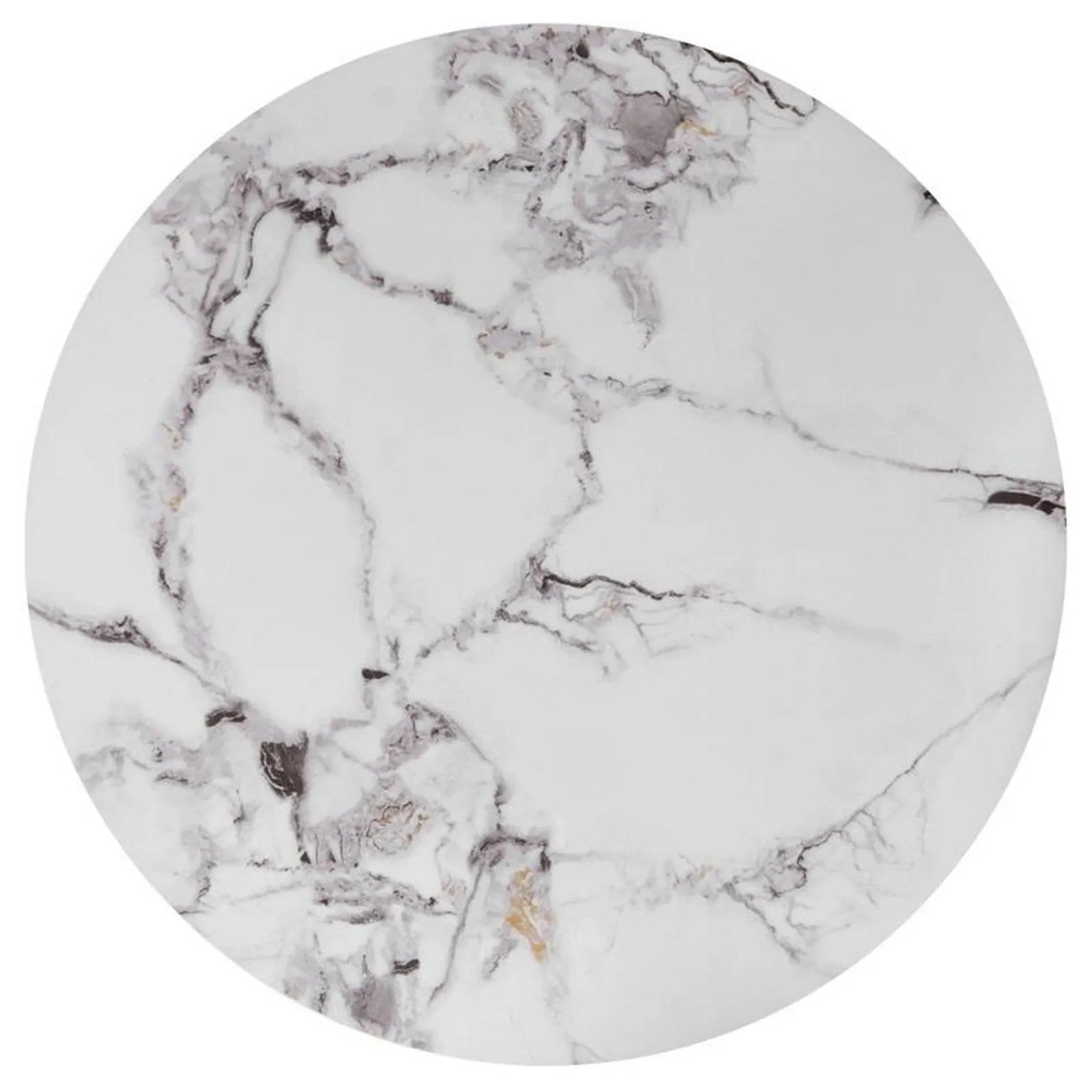 Set 3 masute HOUSTON OCN-37022, alb/auriu