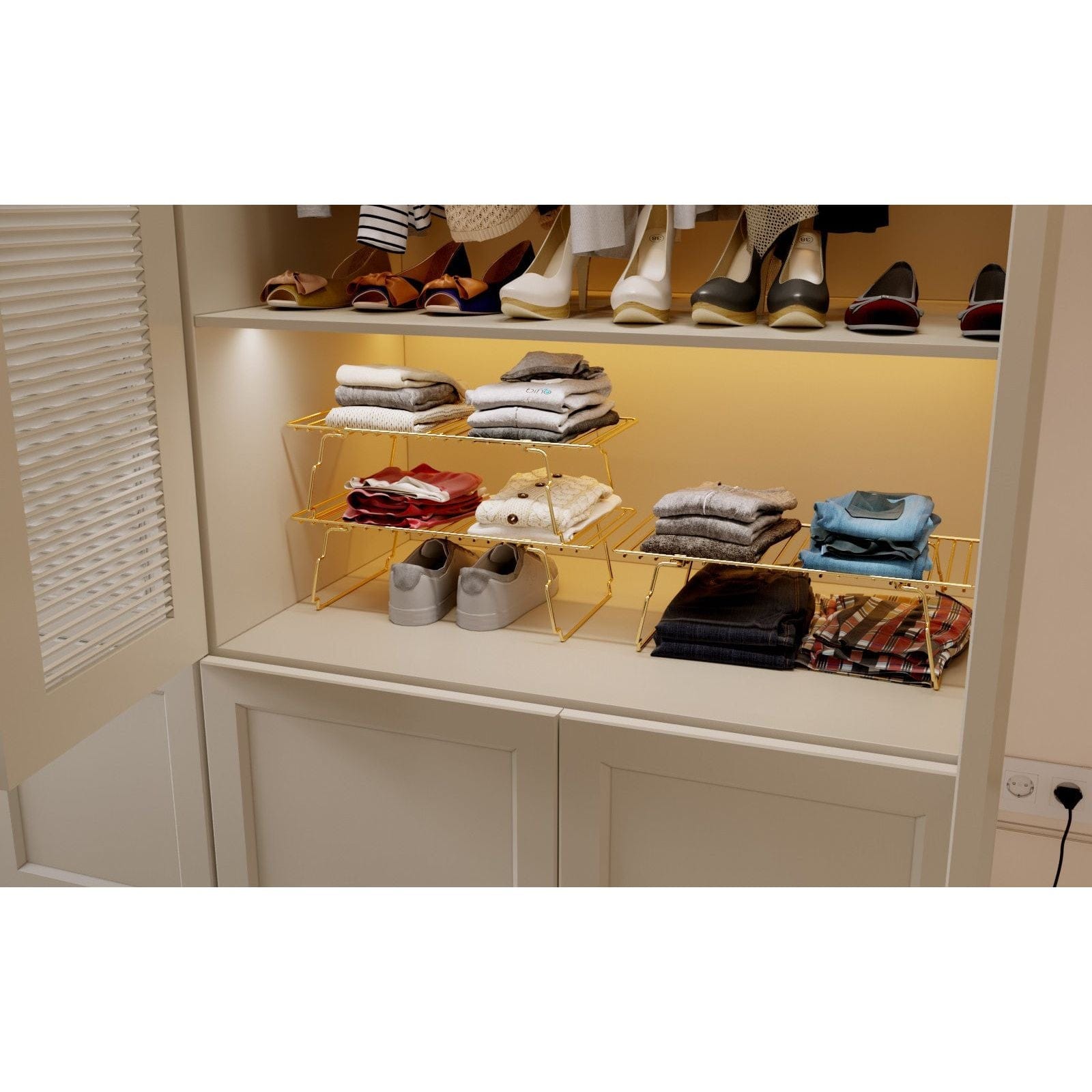 Set 3 rafturi AMSTERDAM OCN-30866, auriu