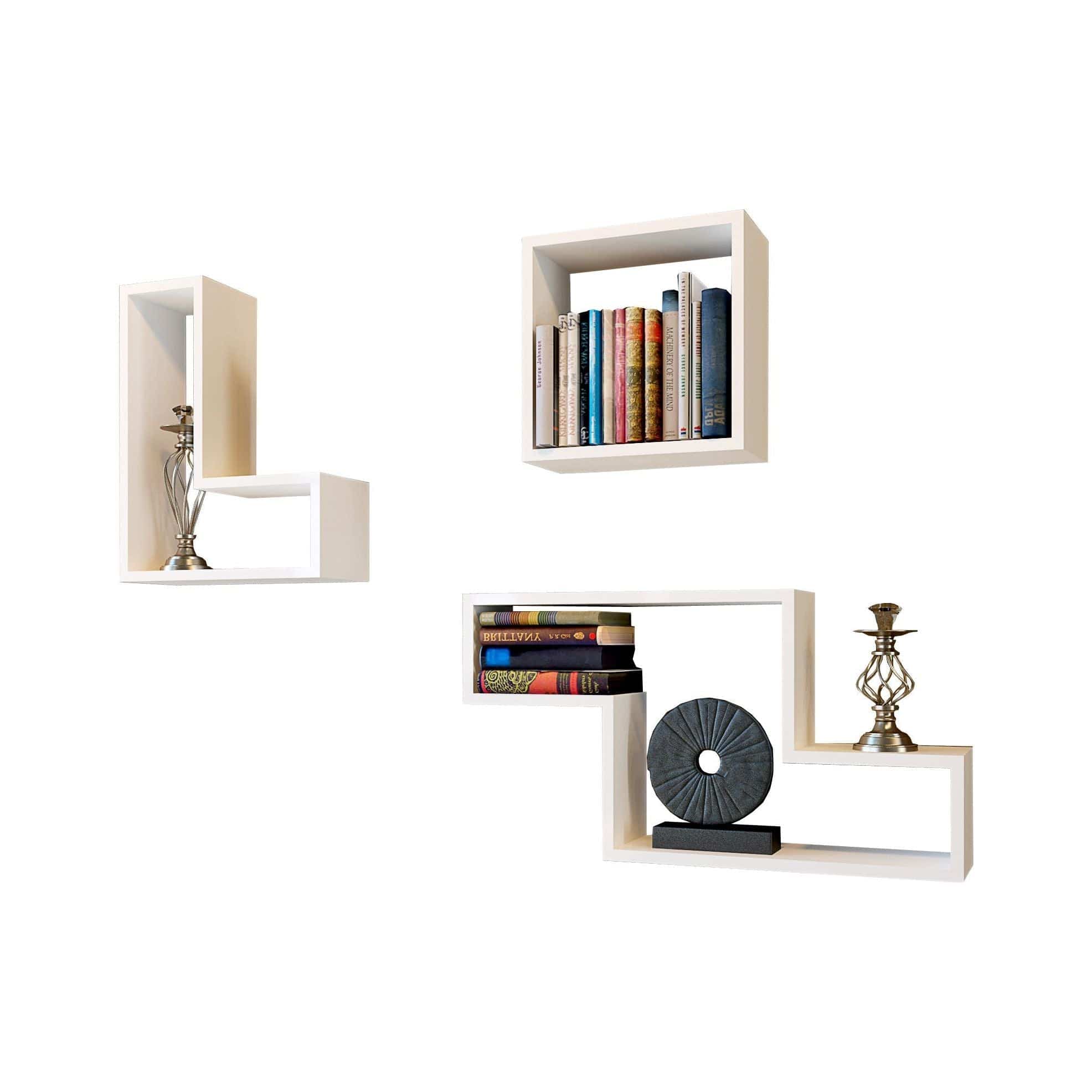 Set 3 rafturi AMSTERDAM OCN-30923, alb