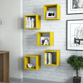 Set 5 rafturi AMSTERDAM OCN-30967, galben