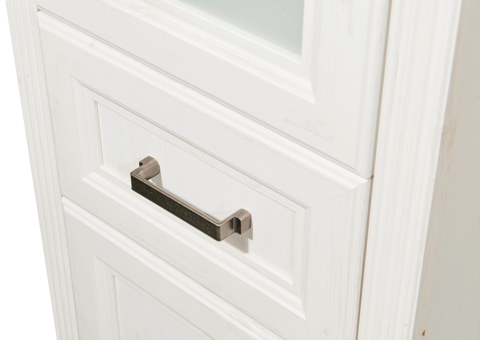 Set mobilier baie JASMIN, 5 piese, alb/stejar artisan, PAL