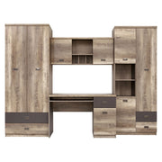 Set birou BERGEN OCN-28523, stejar canyon/gri