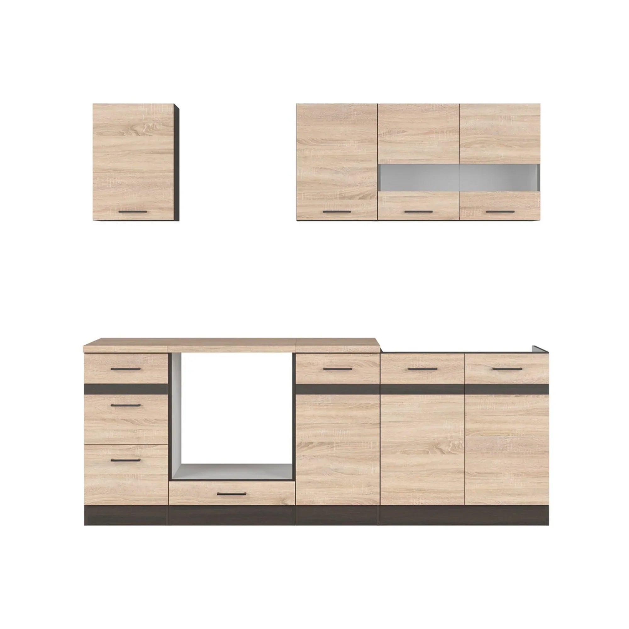 Set bucatarie BERGEN OCN-29850, stejar sonoma/wenge