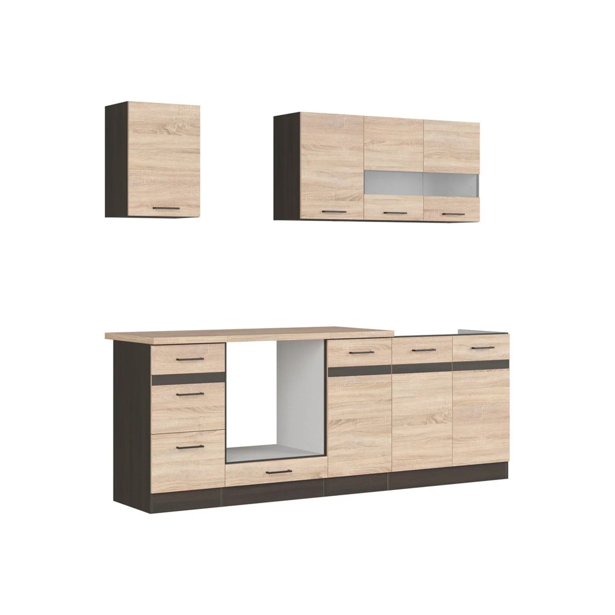 Set bucatarie BERGEN OCN-29850, stejar sonoma/wenge