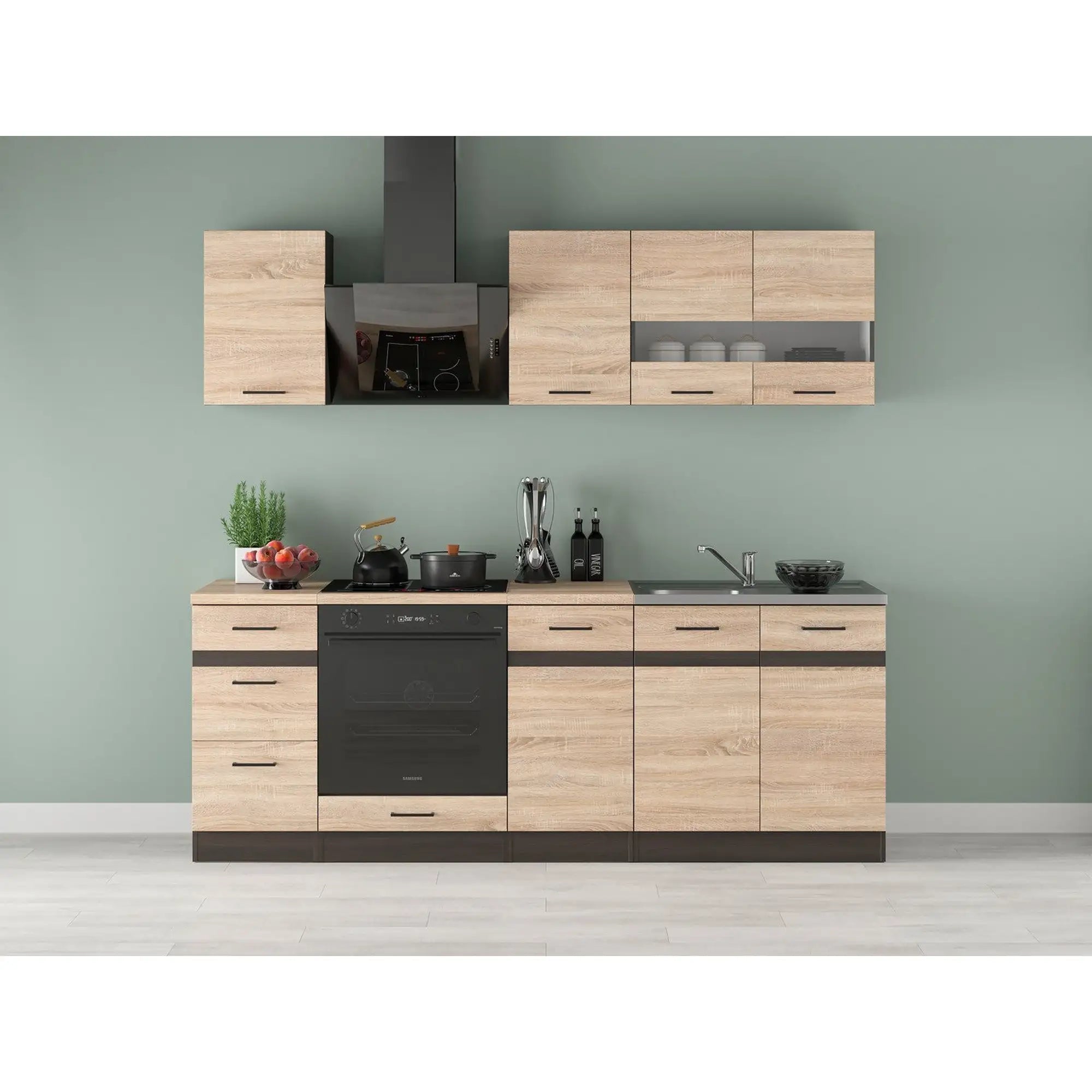 Set bucatarie BERGEN OCN-29850, stejar sonoma/wenge