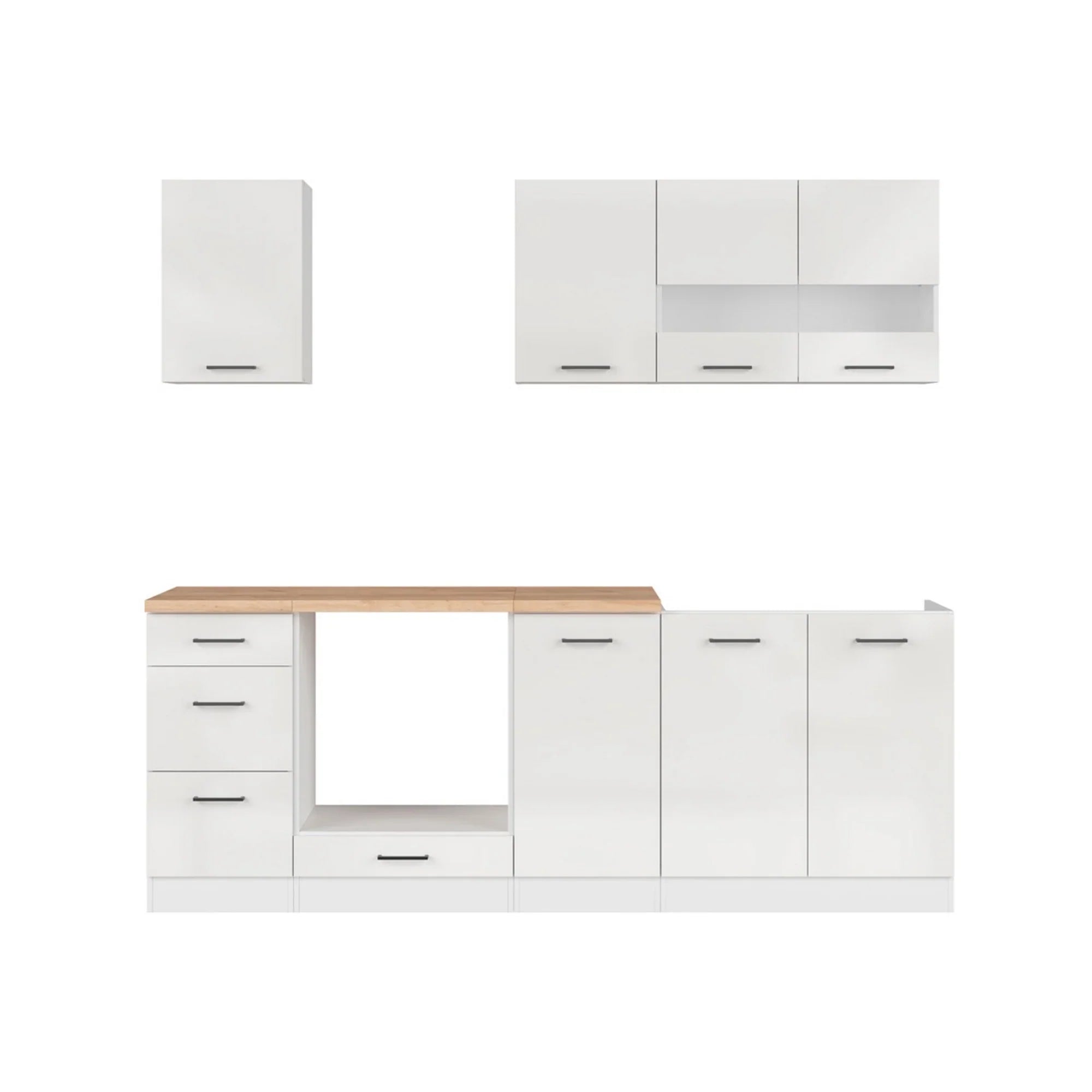 Set bucatarie BERGEN OCN-29852, alb lucios