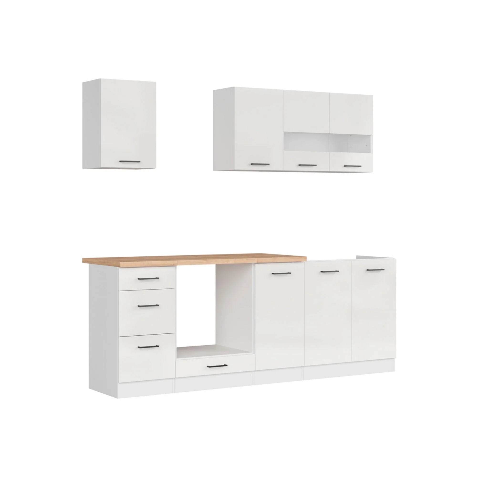 Set bucatarie BERGEN OCN-29852, alb lucios