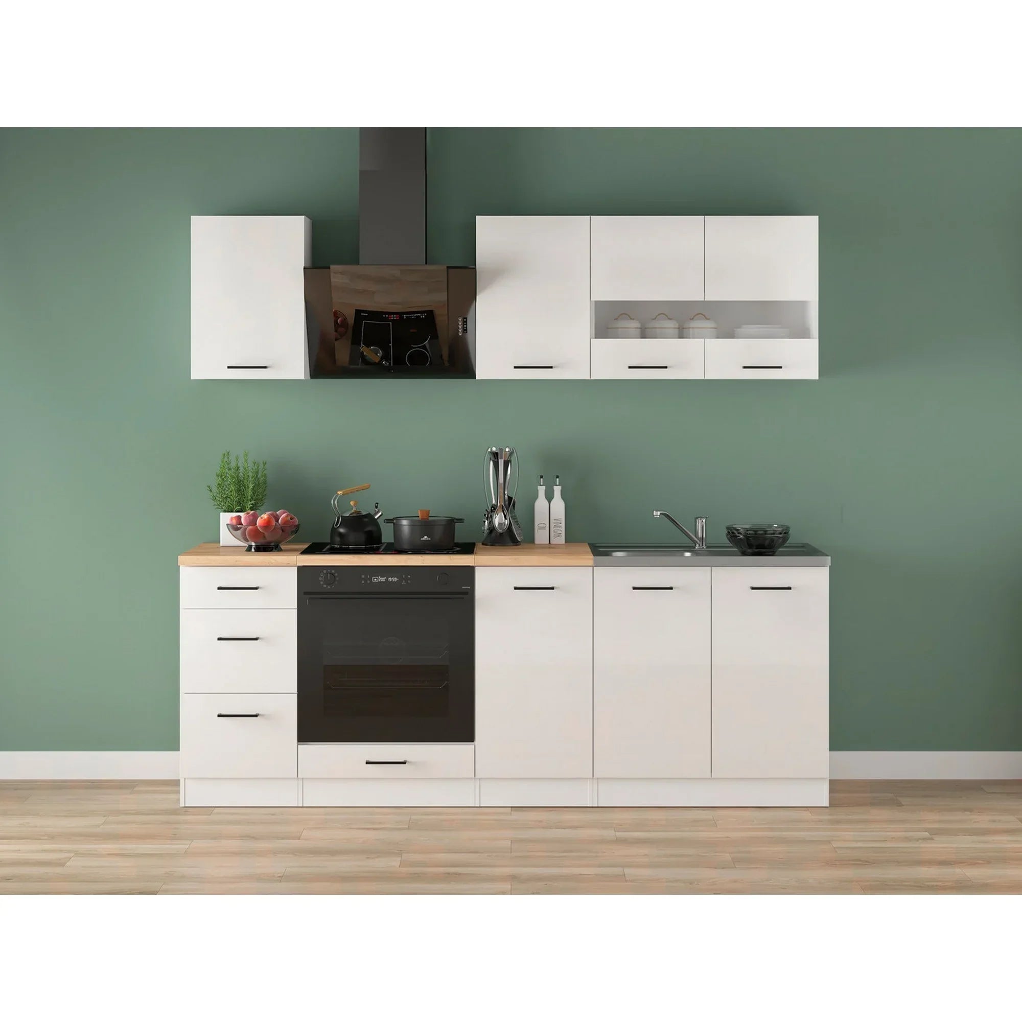 Set bucatarie BERGEN OCN-29852, alb lucios