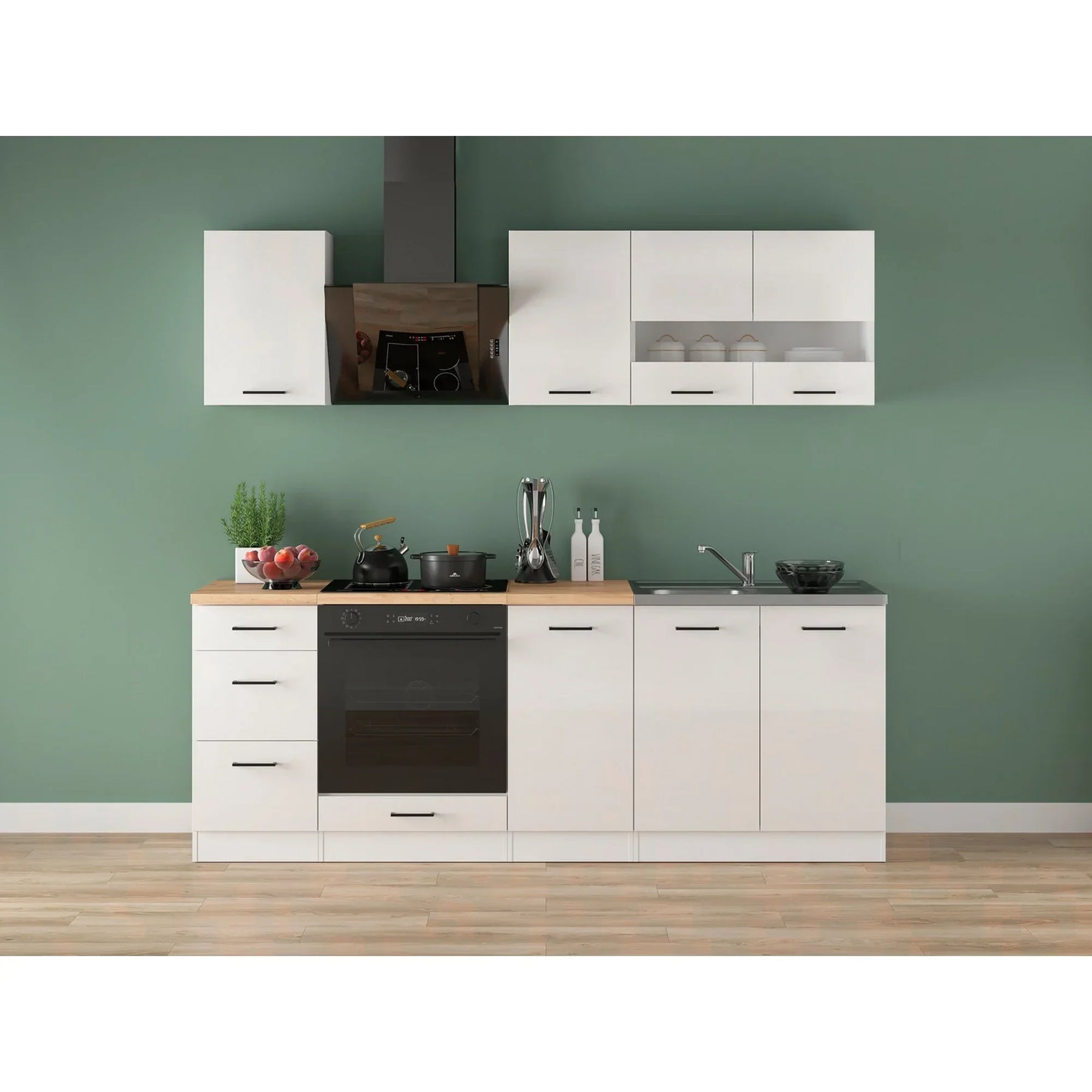 Set bucatarie BERGEN OCN-29852, alb lucios