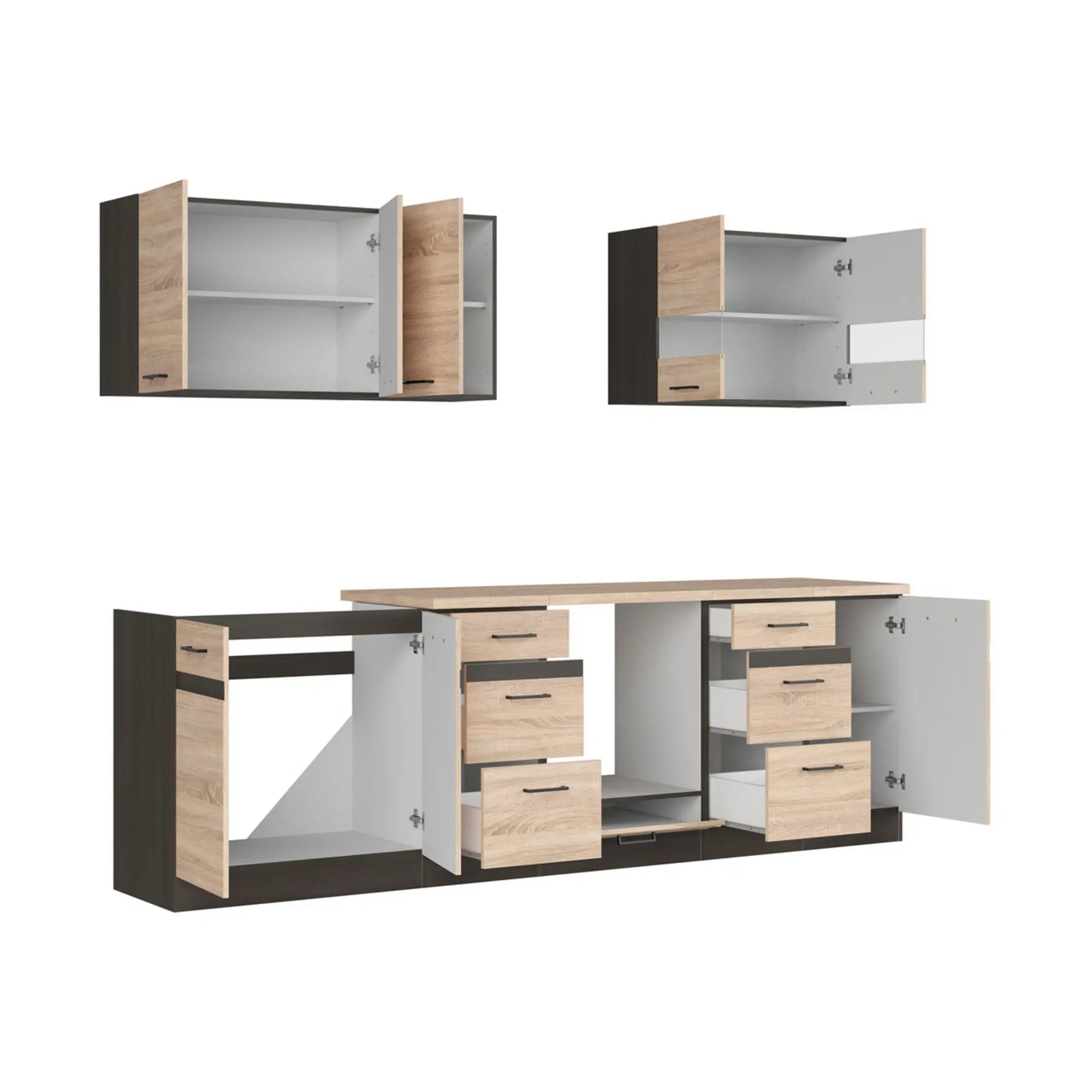 Set bucatarie BERGEN OCN-29859, stejar sonoma/wenge