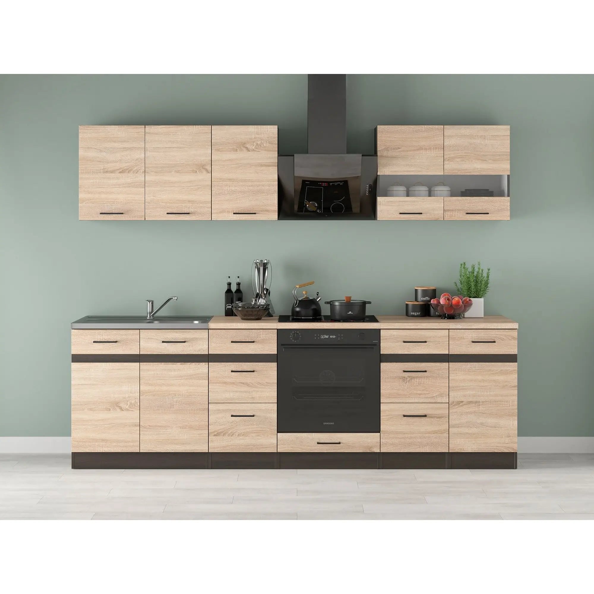 Set bucatarie BERGEN OCN-29859, stejar sonoma/wenge
