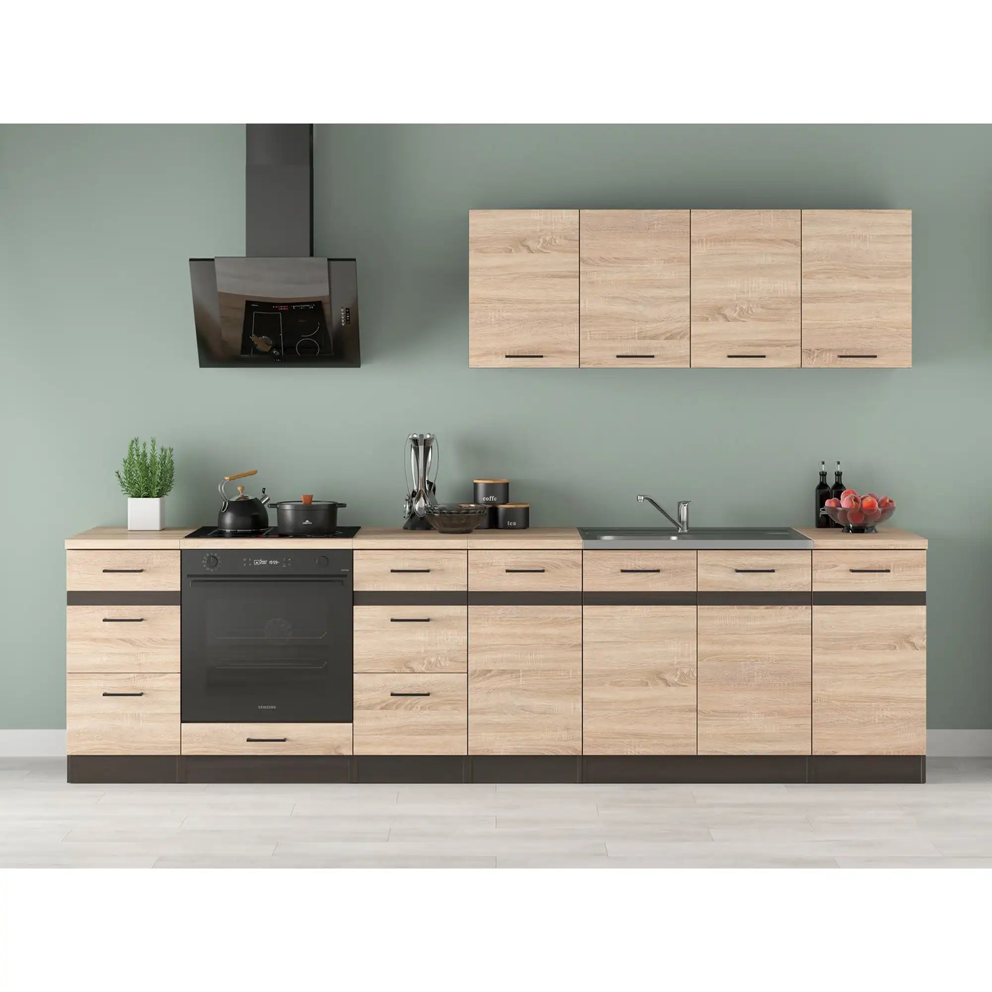 Set bucatarie BERGEN OCN-29862, stejar sonoma/wenge