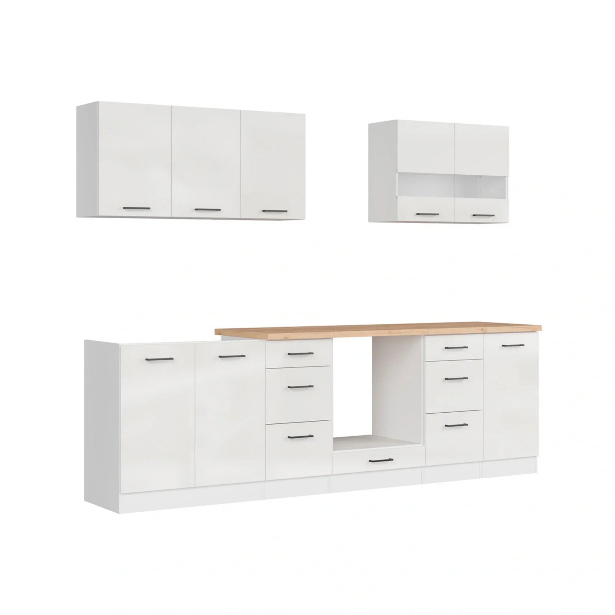 Set bucatarie BERGEN OCN-29864, alb lucios