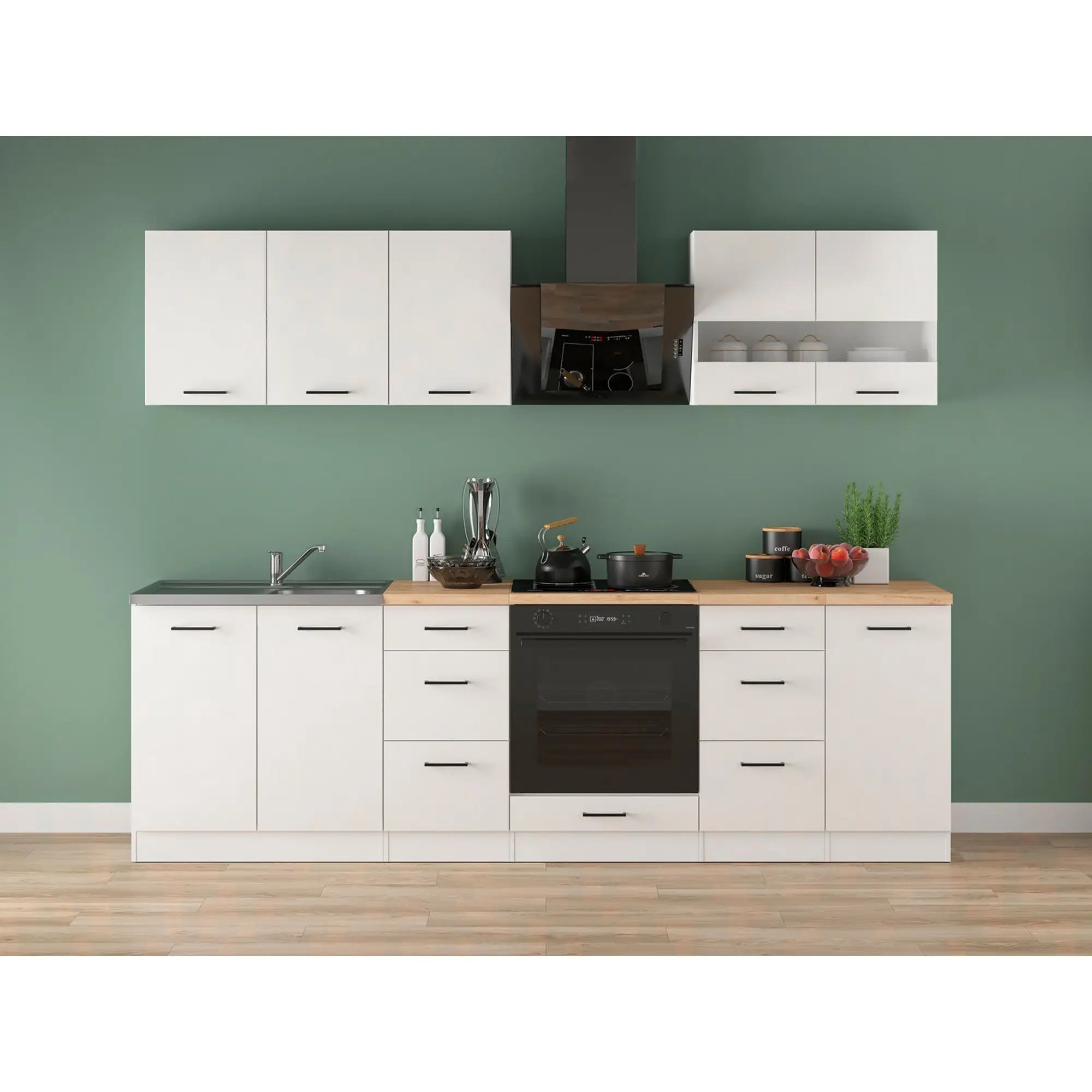 Set bucatarie BERGEN OCN-29864, alb lucios