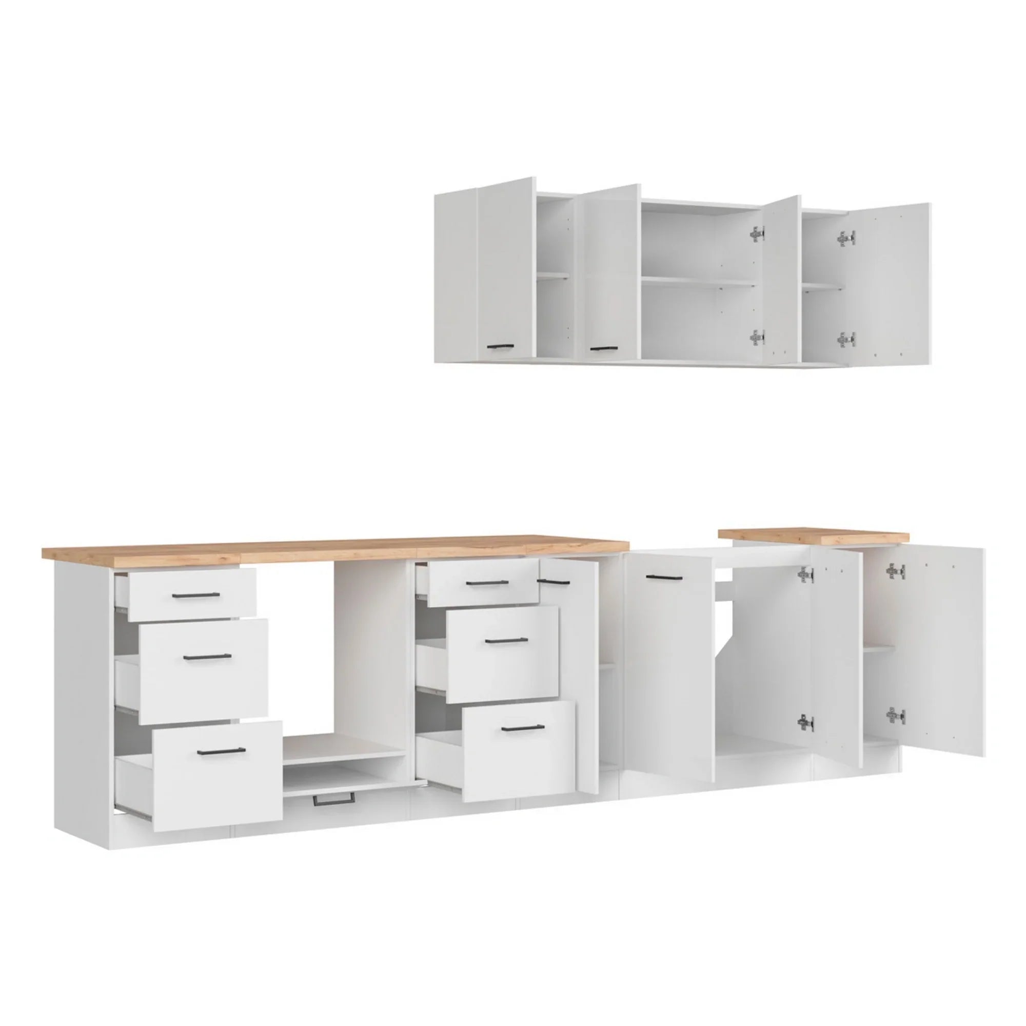 Set bucatarie BERGEN OCN-29872, alb lucios