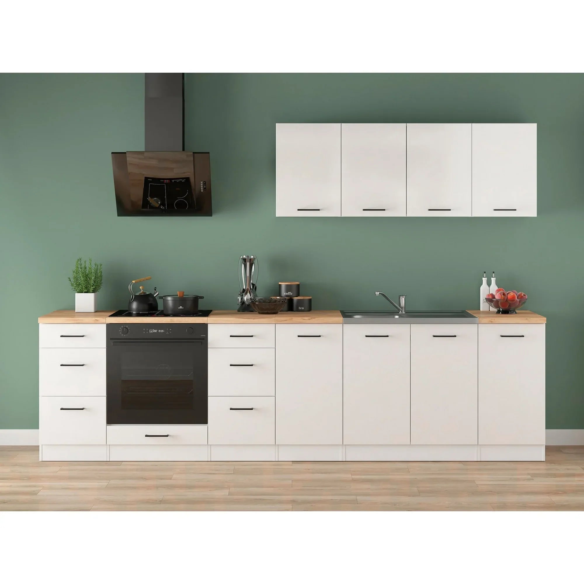 Set bucatarie BERGEN OCN-29872, alb lucios