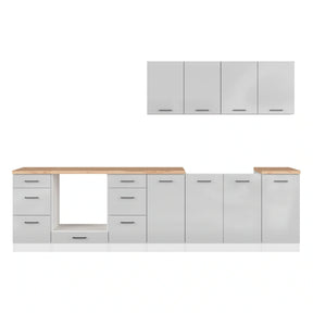 Set bucatarie BERGEN OCN-29873, gri deschis/alb