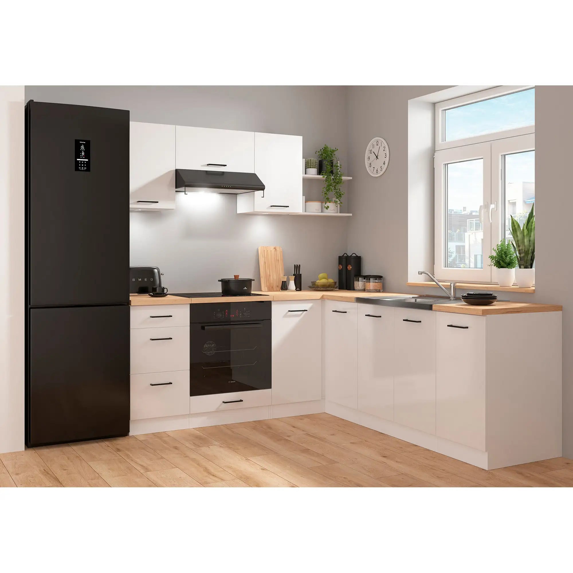 Set bucatarie BERGEN OCN-29883, alb lucios