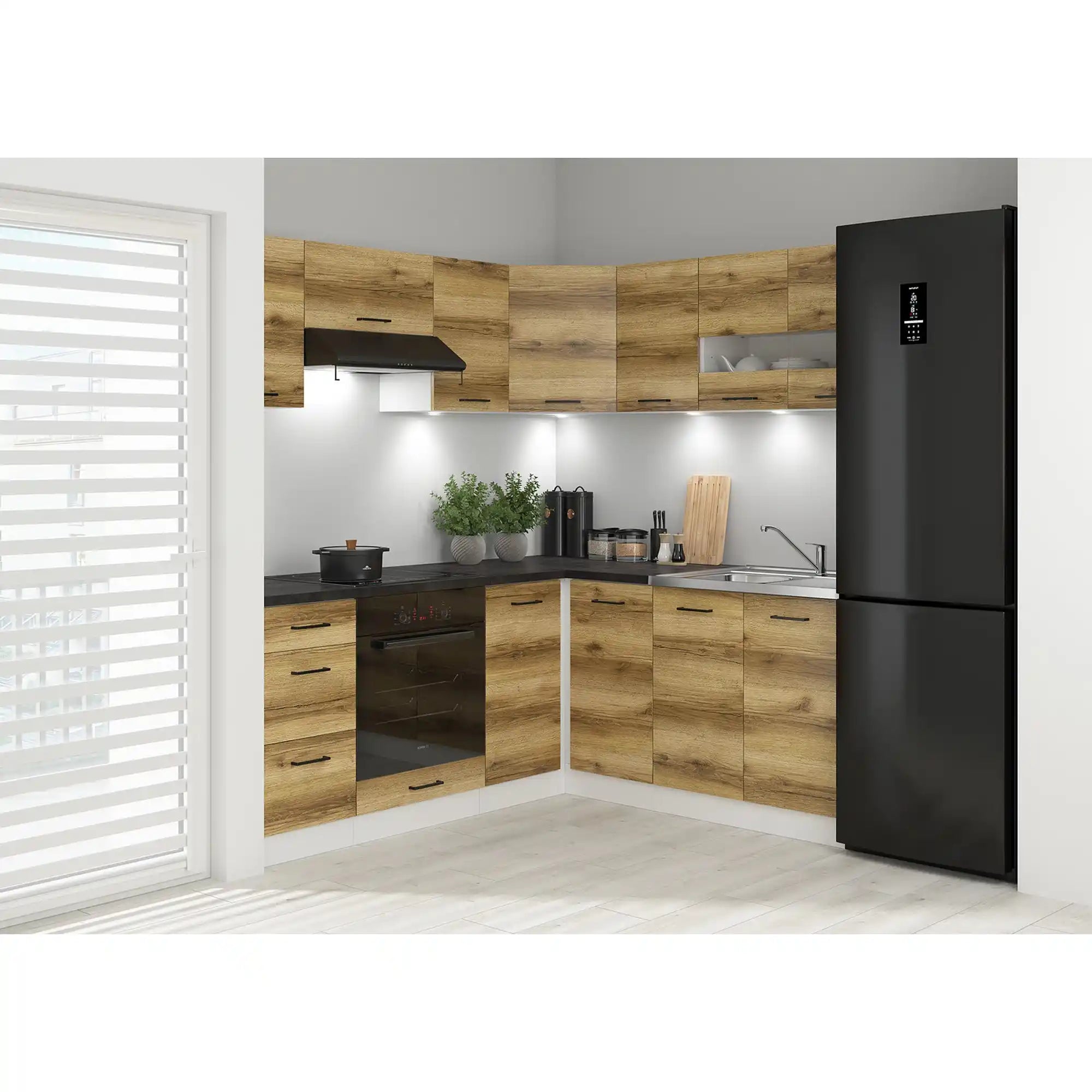 Set bucatarie BERGEN OCN-29889, stejar delano/alb