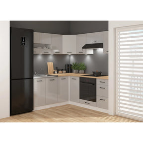 Set bucatarie BERGEN OCN-29903, gri deschis/alb