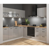 Set bucatarie BERGEN OCN-29914, gri deschis/alb