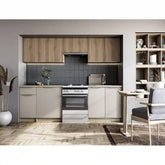 Set bucătărie modernă casmir/stejar sonoma într-un living elegant – primabucata