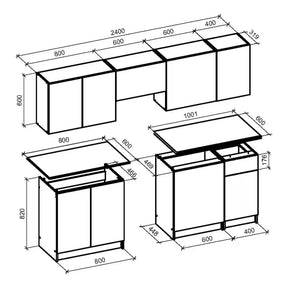 Set bucatarie HOUSTON OCN-38196, casmir/stejar sonoma
