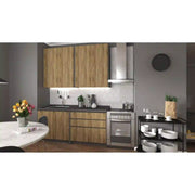 Set bucatarie HOUSTON OCN-38212, stejar craft/negru gri antracit