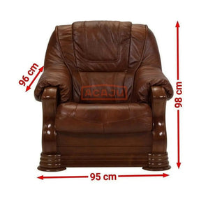 Set canapea si fotolii piele naturala PARMA 311 (canapea extensibila 3 locuri, doua fotolii fixe)