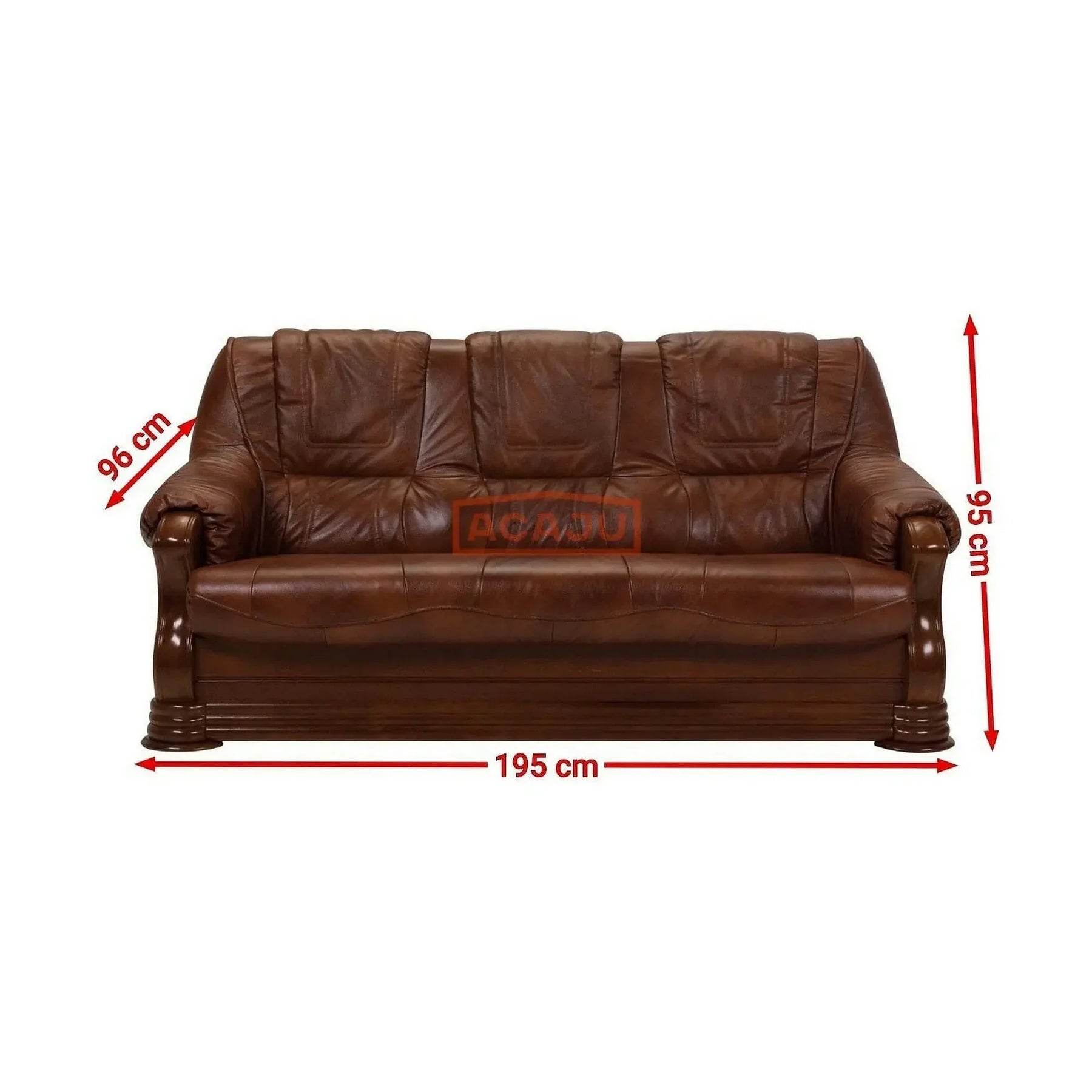 Set canapea si fotolii piele naturala PARMA 311 (canapea extensibila 3 locuri, doua fotolii fixe)