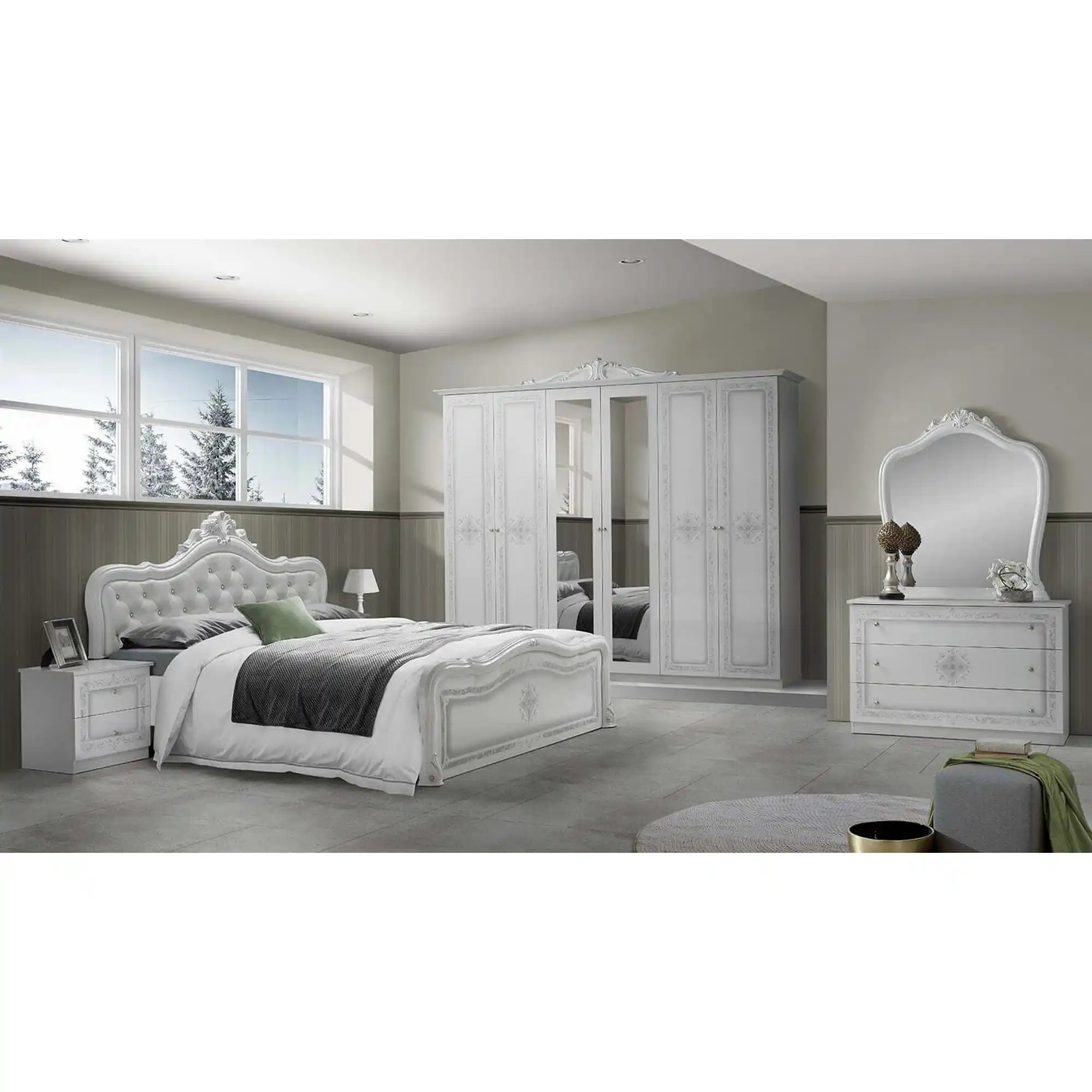 Set dormitor BARCELONA OCN-28645, alb