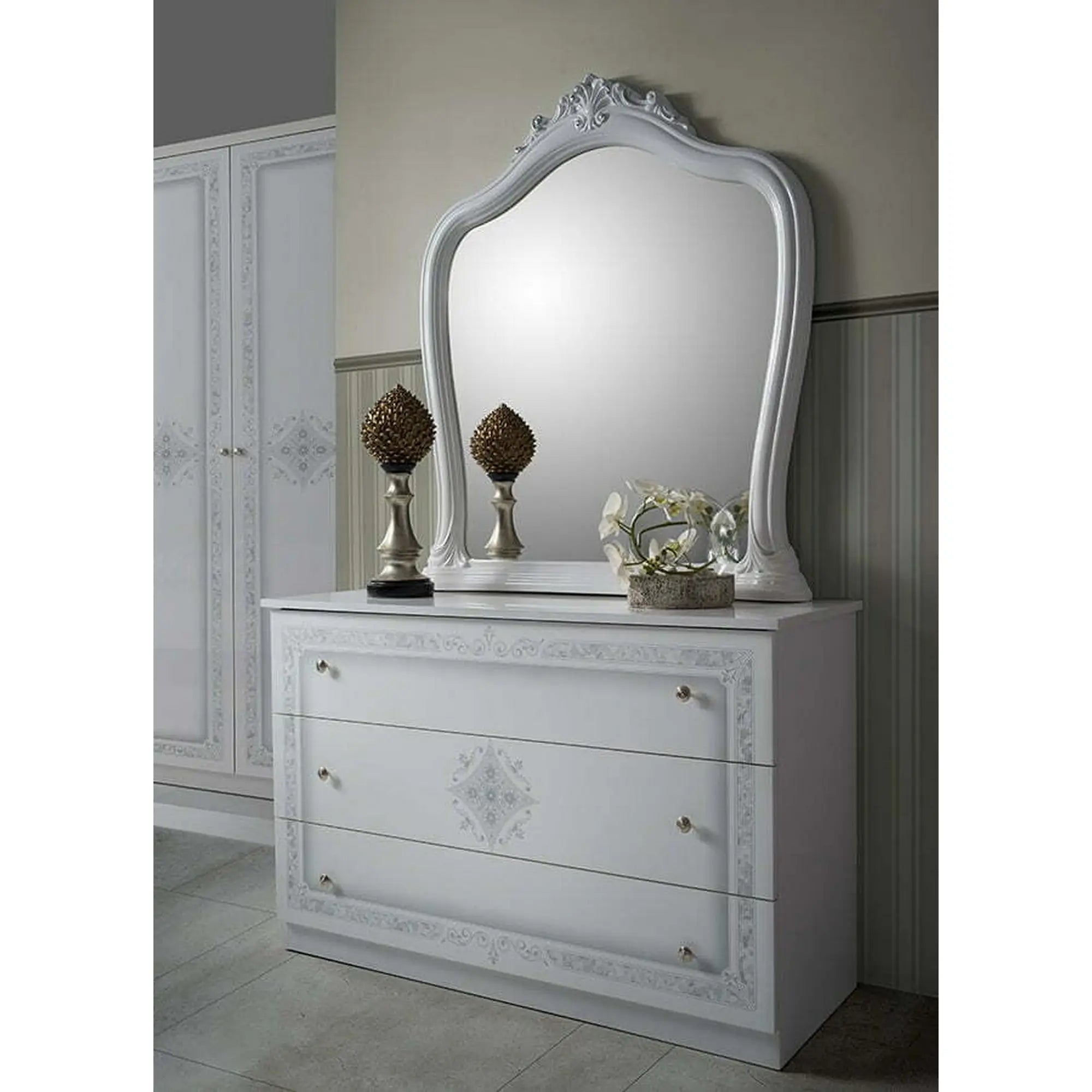 Set dormitor BARCELONA OCN-28645, alb